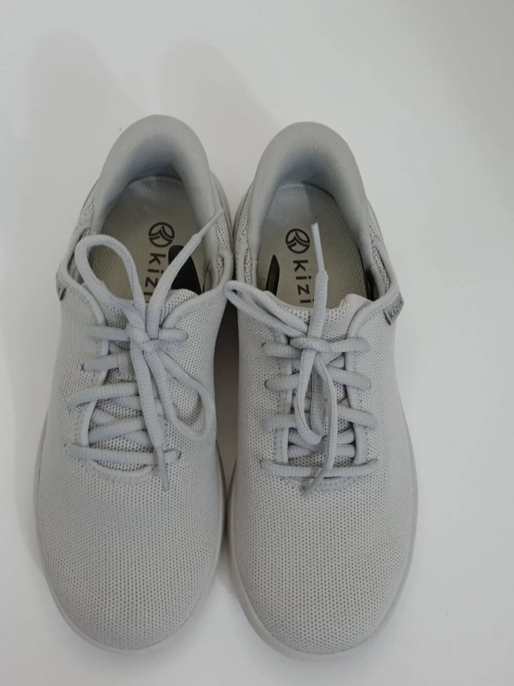 Kizik Hands-Free Slip-On Sneakers Women's Size 8 Gray Comfort Walking Shoes
